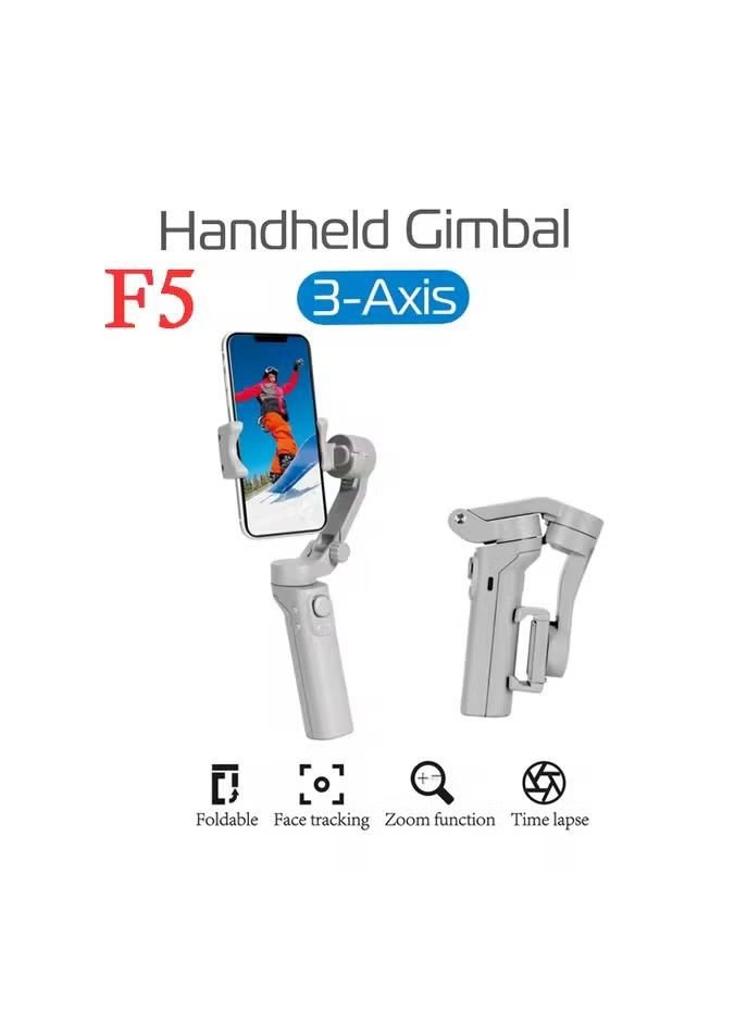 3-Axis Handheld Gimbal Stabilizer – Face Tracking, Time Lapse & Zoom for Smartphones