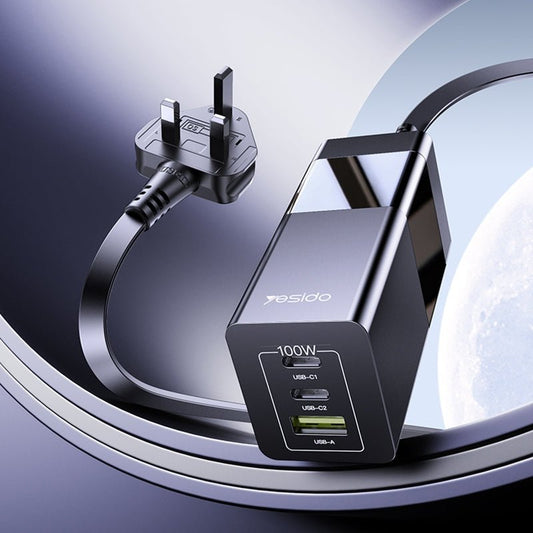 100W GaN Fast Charger - Multi-Port USB-C Laptop & Phone Charger