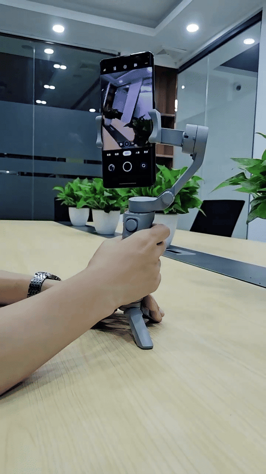 3-Axis Handheld Gimbal Stabilizer – Face Tracking, Time Lapse & Zoom for Smartphones