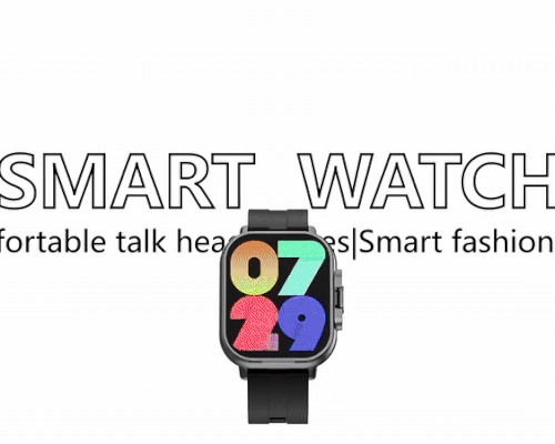 A70 Square Smart Watch - Touch Screen with Health Tracking & Call Alerts