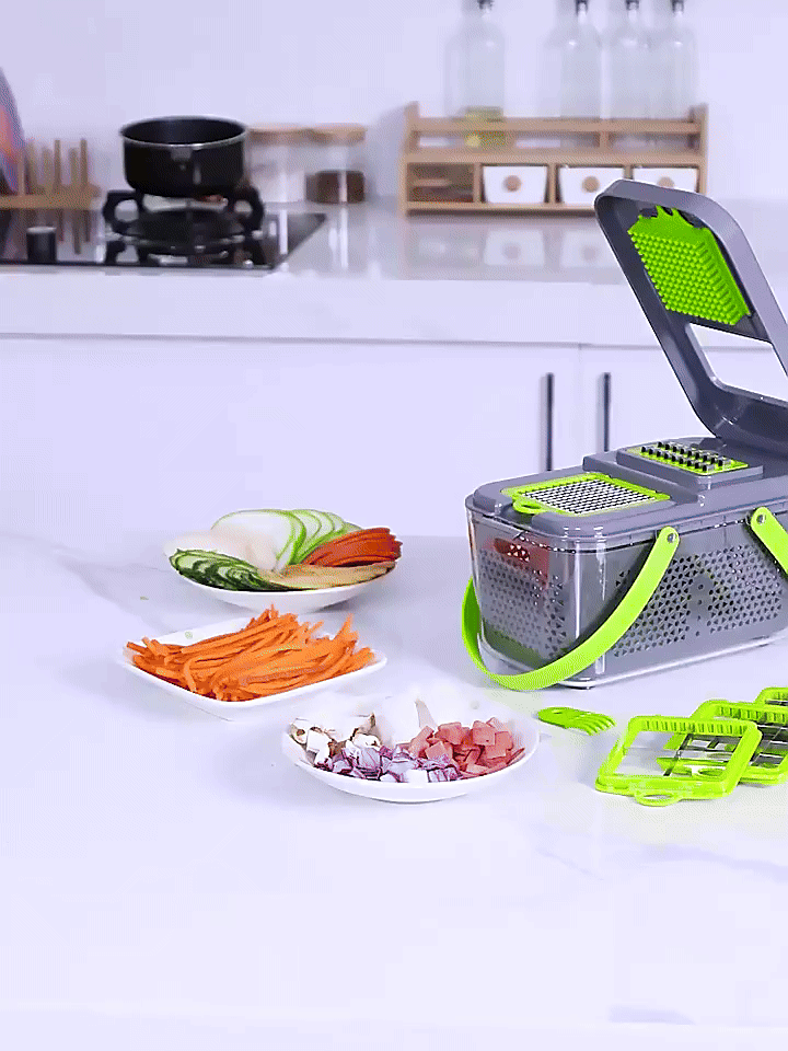 Vegetable Cutter, Chopper & Slicer — All-in-One Kitchen Prep Tool