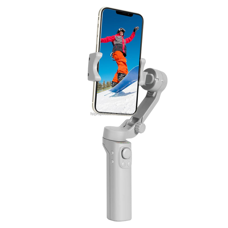 3-Axis Handheld Gimbal Stabilizer – Face Tracking, Time Lapse & Zoom for Smartphones