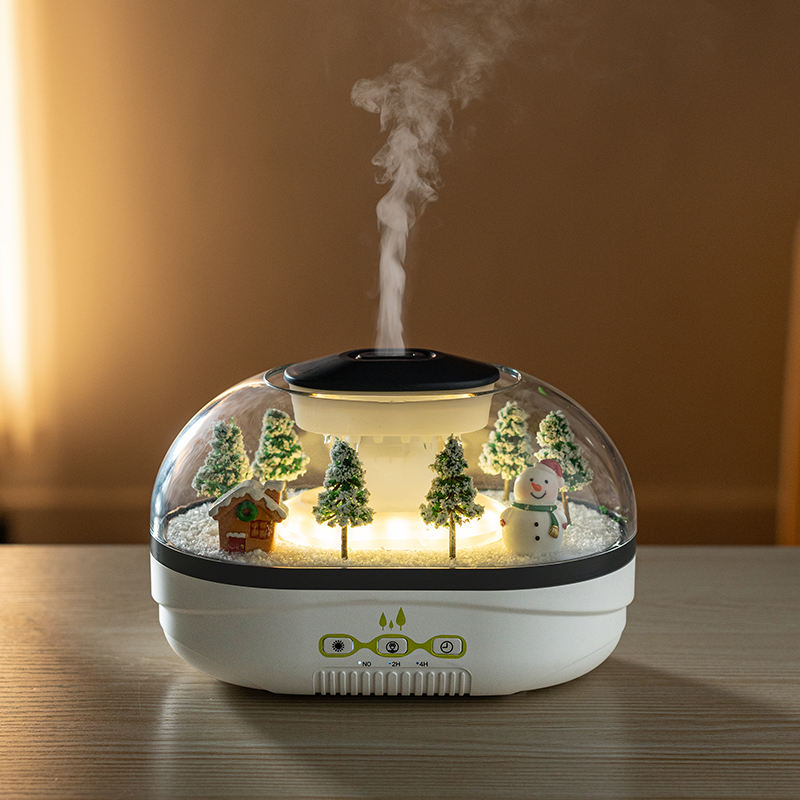 Raindrop Aroma Diffuser & Humidifier - Ambient Mist & Landscape Light