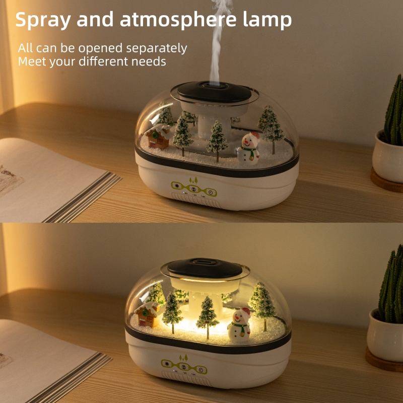 Raindrop Aroma Diffuser & Humidifier - Ambient Mist & Landscape Light