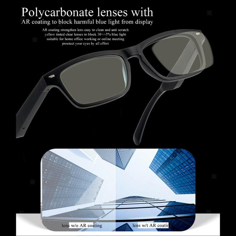AIMB Smart Glasses - Bluetooth 5.4 Audio Sunglasses with UV400 & Built-in Mic