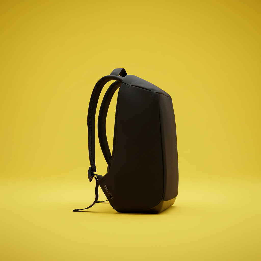 Backpack Yellow Background