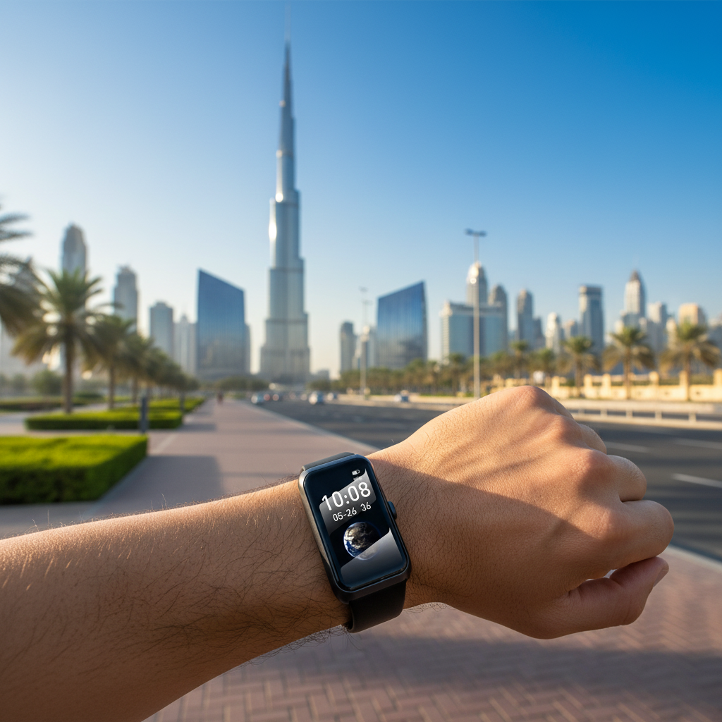 Black Smart Watch Lifestyle