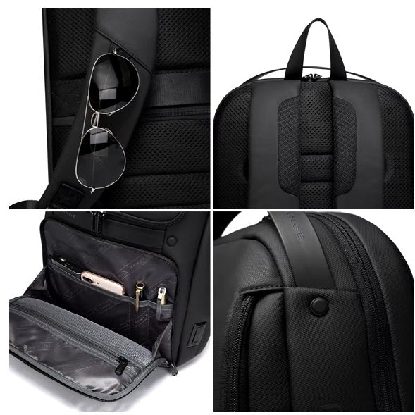 Nomad Pro Travel Backpack – Anti-Theft 15" Laptop Backpack with USB Charging Port & Shoe Compartment