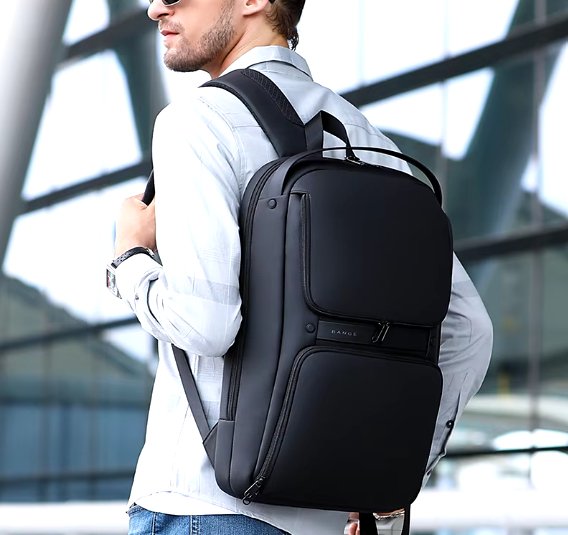Nomad Pro Travel Backpack – Anti-Theft 15" Laptop Backpack with USB Charging Port & Shoe Compartment