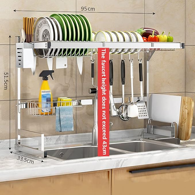 Dish Drying Rack – Over-the-Sink Kitchen Organizer