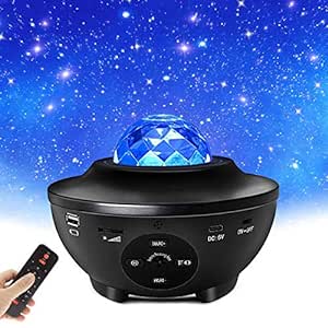 Galaxy Ocean Light Projector - 16M Colors Star & Nebula Night Light with Bluetooth Speaker