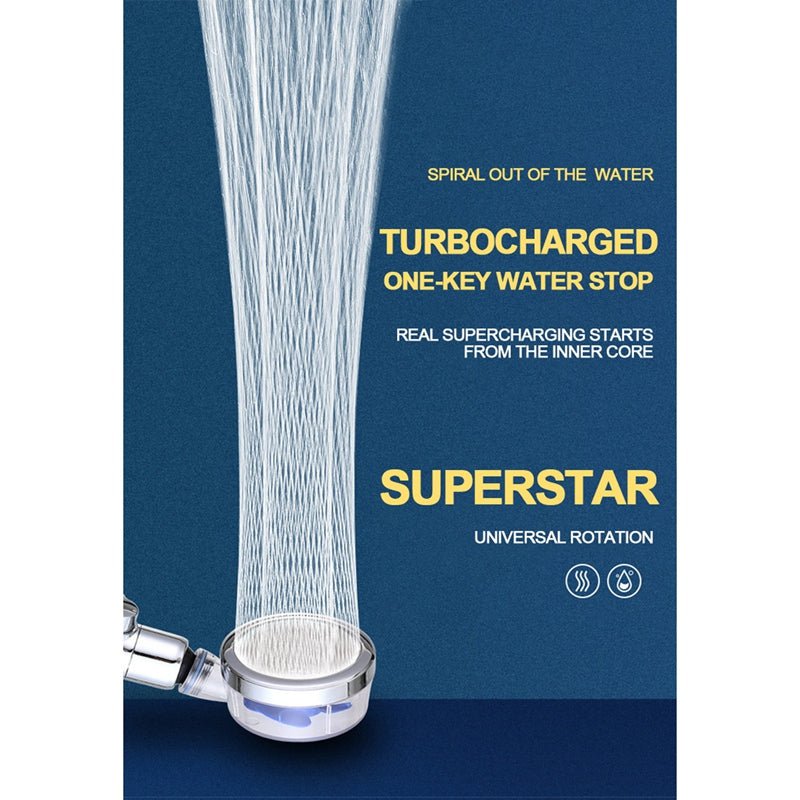 Turbo Spa High Pressure Shower Head – Water Filter & Boost Technology