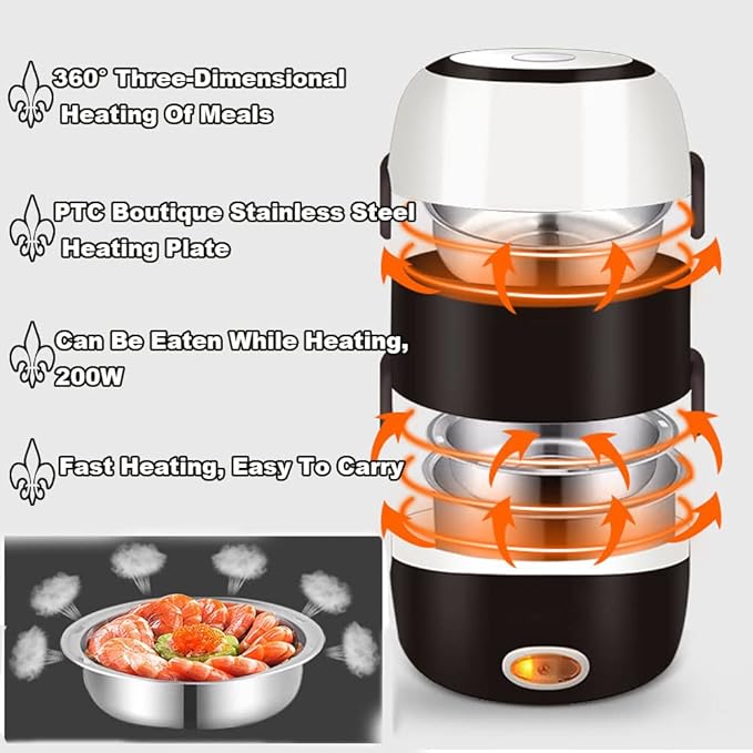 Multi-Functional Electric Cooking Lunch Box 2L