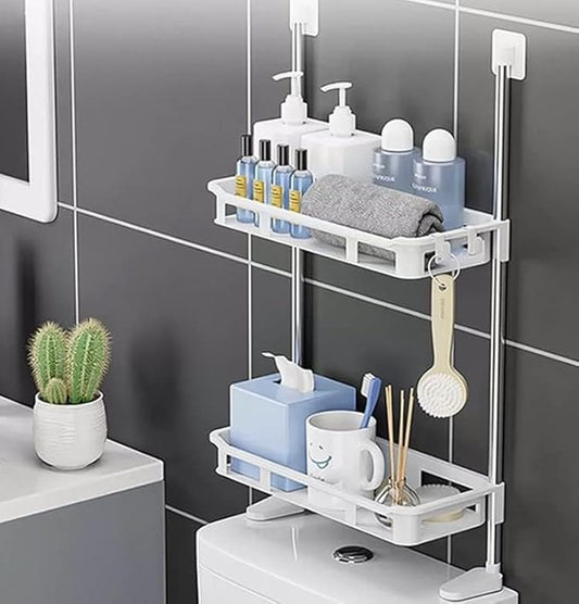 Multi-Layer Bathroom Storage Rack – Space-Saving Organizer Shelf