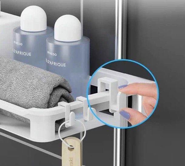 Multi-Layer Bathroom Storage Rack – Space-Saving Organizer Shelf