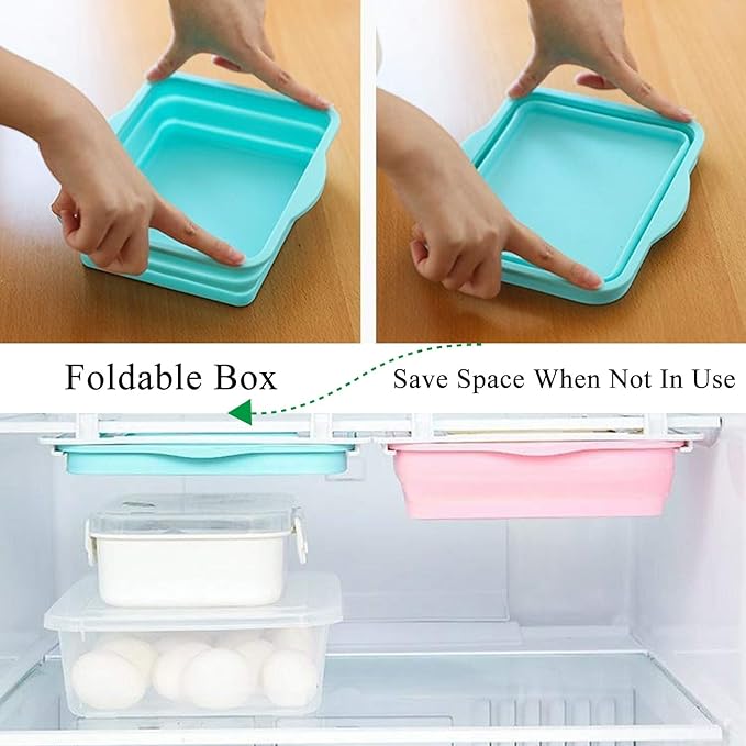 Refrigerator Storage Box - Stackable Fridge Organizer Bin for Fruits, Vegetables & Food Storage