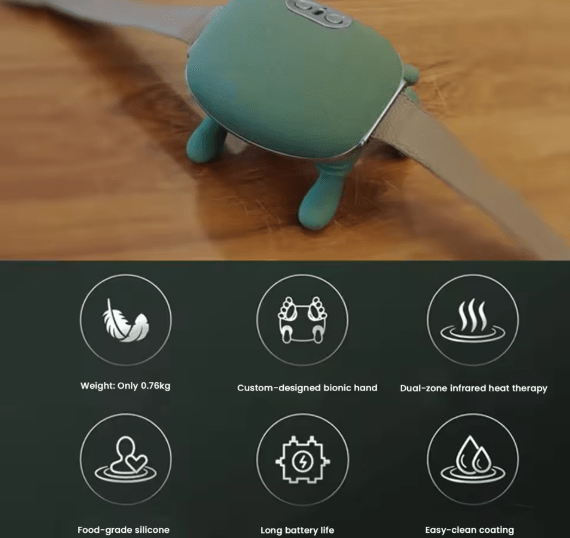 Shoulder & Neck Massager - Portable Kneading Muscle Relief Device