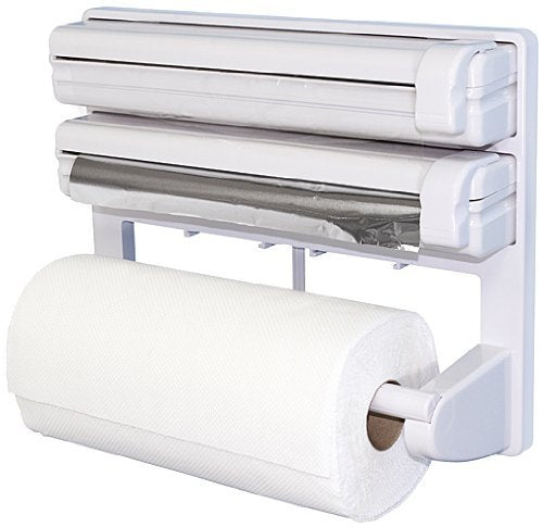 Triple Paper Dispenser – 3-in-1 Wall Mounted Kitchen Organizer