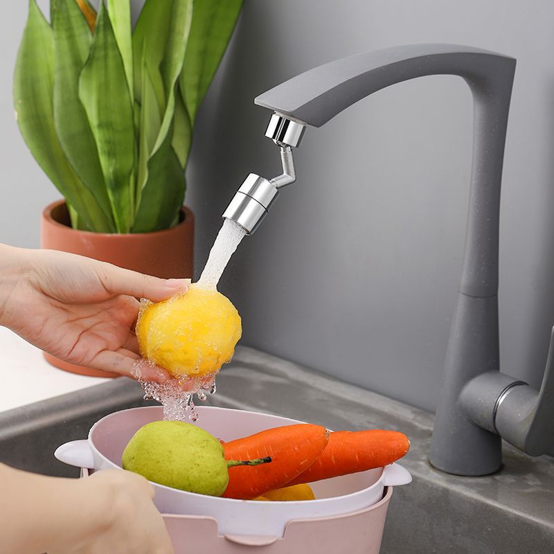360° Splash-Proof Swivel Faucet Extender – Universal Rotating Tap Attachment