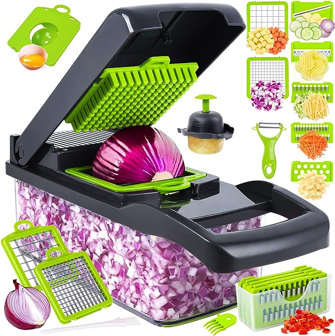 Vegetable Cutter, Chopper & Slicer — All-in-One Kitchen Prep Tool