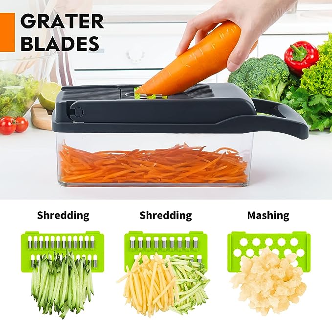 Vegetable Cutter, Chopper & Slicer — All-in-One Kitchen Prep Tool