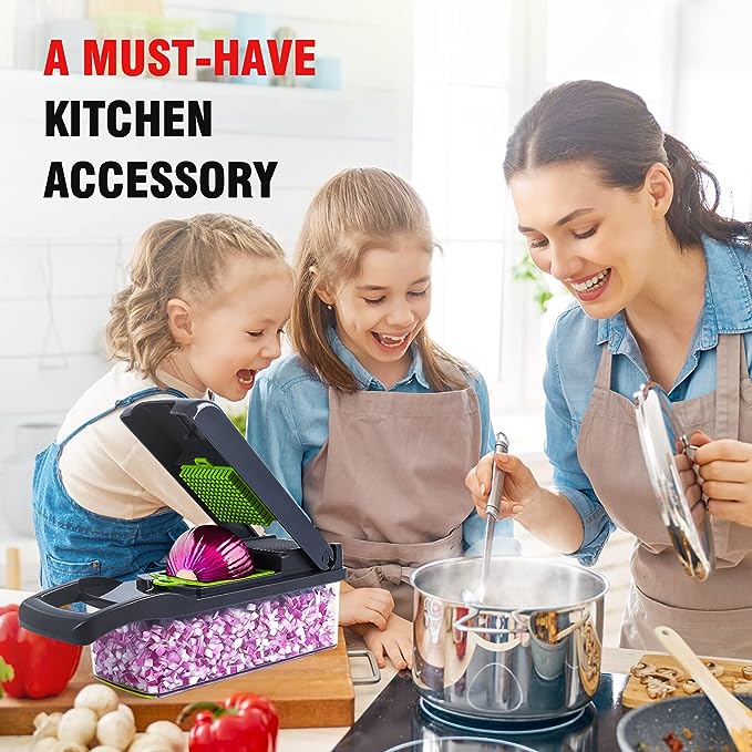 Vegetable Cutter, Chopper & Slicer — All-in-One Kitchen Prep Tool