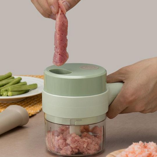 Wireless Mini Food Chopper - USB Rechargeable One-Button Electric Choppe